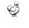 Flock Forensics Brand Logo with Silkie Chicken